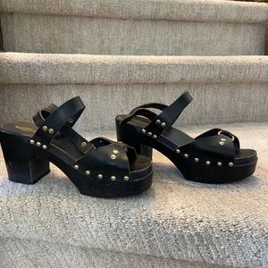 Black Swedish Hasbeens platform size 38/7.5